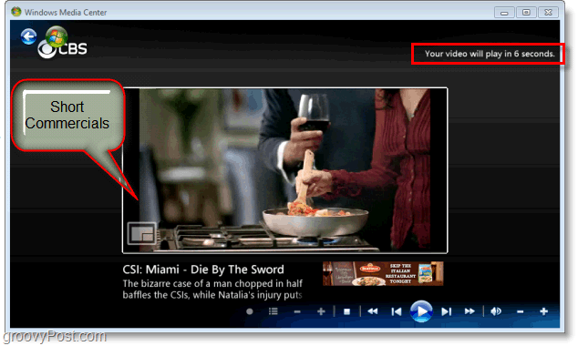 Windows 7 Media Center - ciesz się krótkimi reklamami