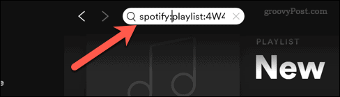 Wyszukiwanie Spotify według identyfikatora URI listy odtwarzania