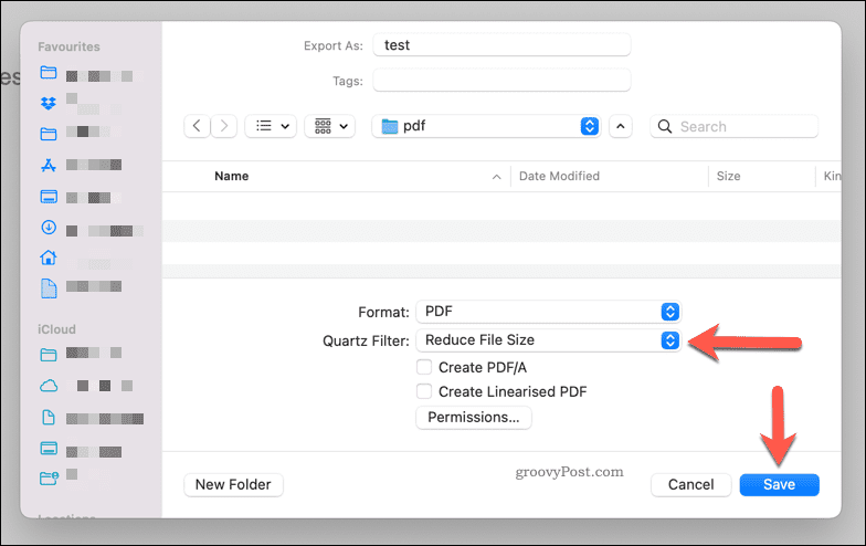 Zmniejszanie rozmiaru pliku PDF za pomocą Podglądu na Macu