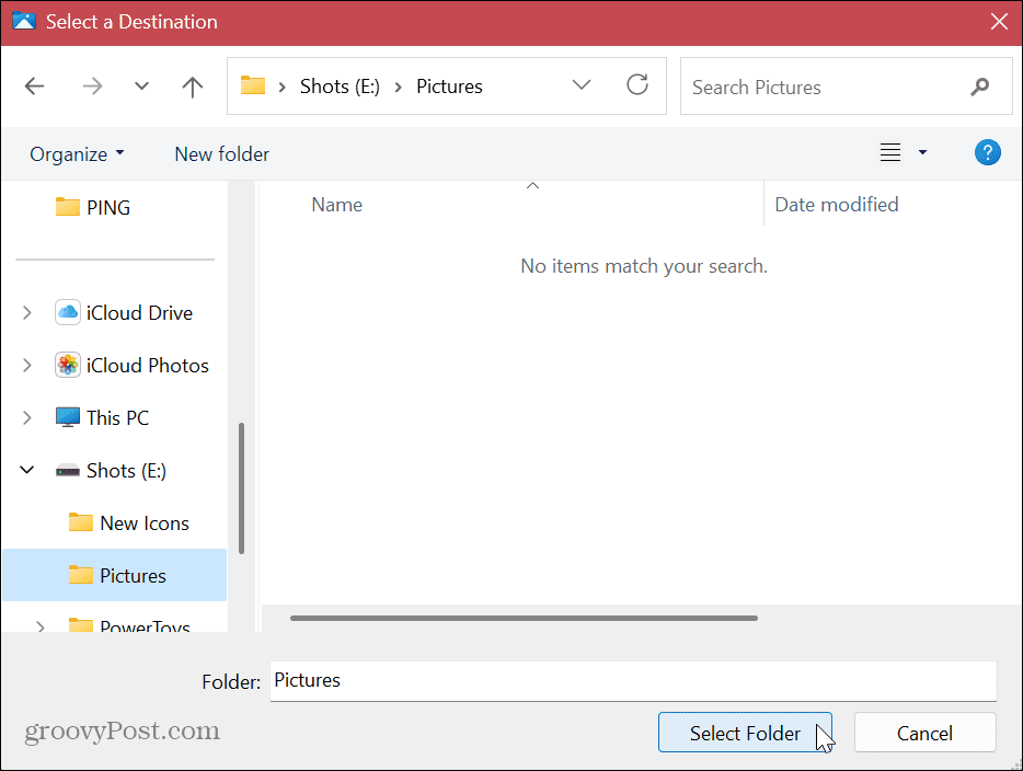 Przenieś domyślne foldery użytkownika w systemie Windows 11
