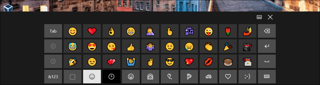 włącz klawiaturę emoji systemu Windows 10