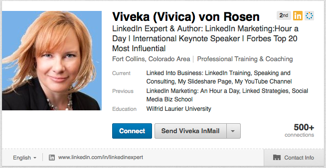 viveka von rosen LinkedIn profil konta