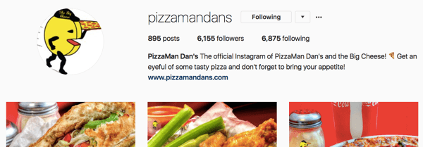 Konto Instagram Pizzamandans rozrosło się dzięki konsekwentnym wysiłkom w czasie.