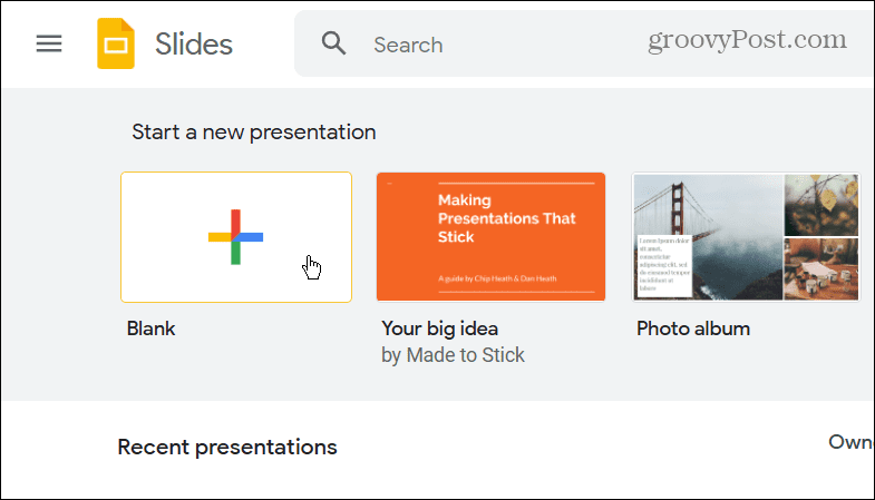 przekonwertuj PowerPoint na slajdy Google