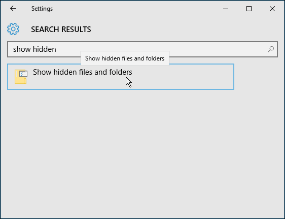 Wyszukiwanie ustawień systemu Windows 10