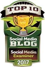 Social Media Examiner Top 10 Social Media Blog Odznaka 2017