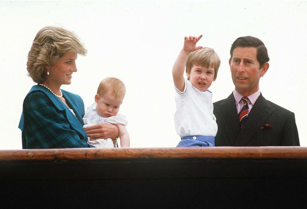 Księżna Diana, król Karol III i ich dzieci