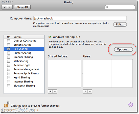 Udostępnianie plików i folderów OS X - Windows 7
