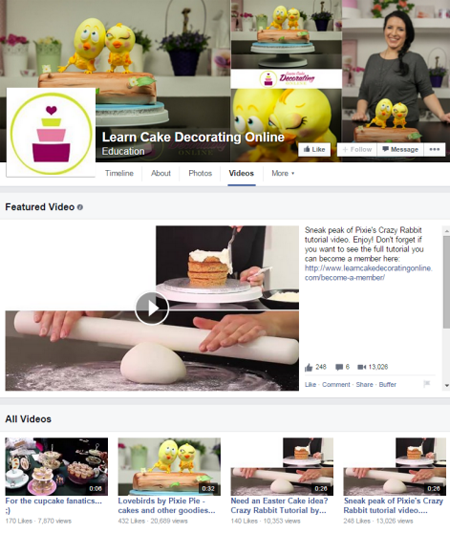 nauczyć się dekorować ciasta online na Facebooku