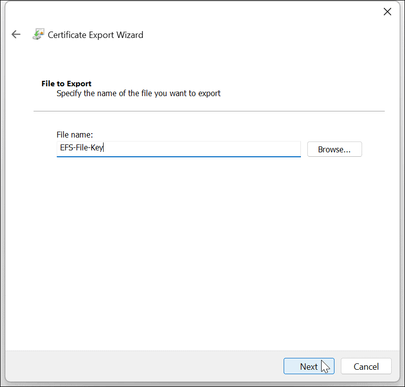 Szyfruj pliki i foldery w systemie Windows 11