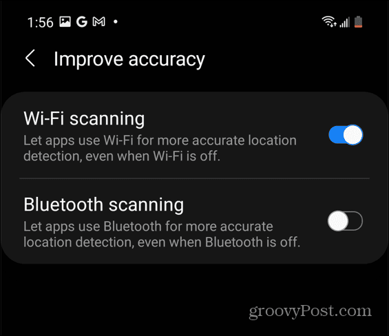 Android Samsung Wi-Fi Skanowanie Kalibracja map google