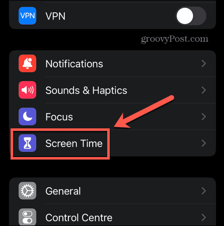 ustawienia czasu ekranu iPhone'a