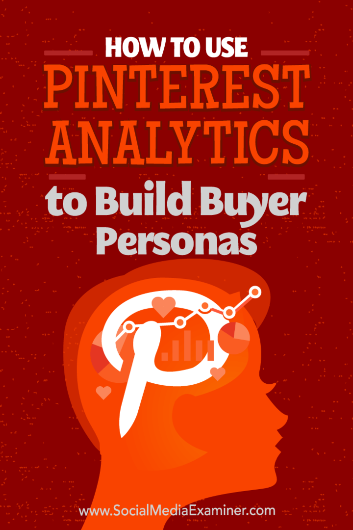 Jak korzystać z Pinterest Analytics do tworzenia person dla kupujących: Social Media Examiner