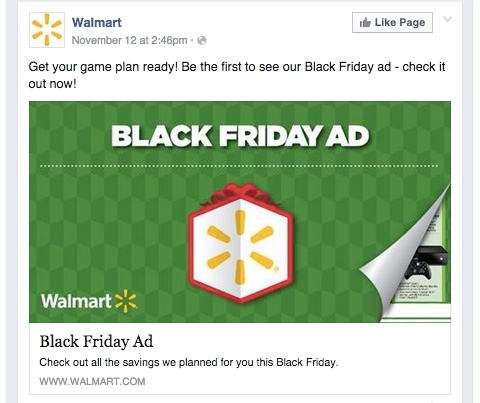 walmart aktualizacja facebooka