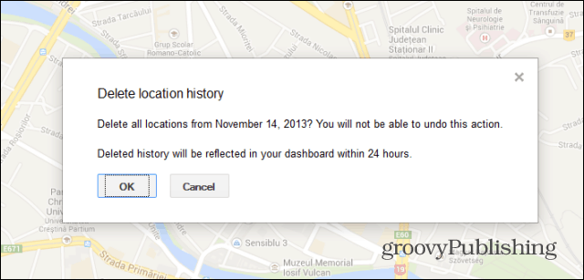 Historia lokalizacji Google