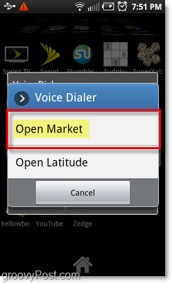 Otwórz rynek aplikacji na Androida za pomocą głosu na telefonach z Androidem