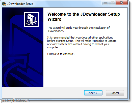 Kreator instalacji Jdownloadera