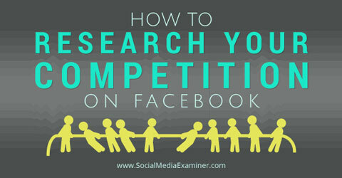 zbadaj swoją konkurencję na Facebooku