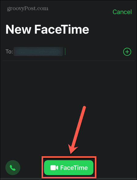 iPhone przycisk FaceTime
