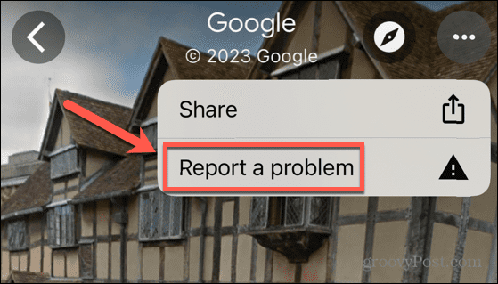 mapy google zgłaszają problem