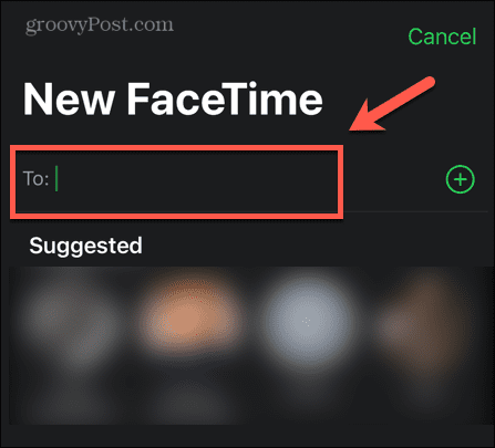 nowy kontakt facetime