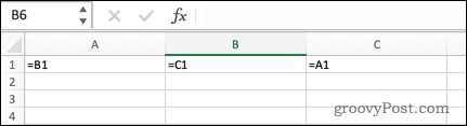 Pośrednie odwołanie cykliczne w programie Excel