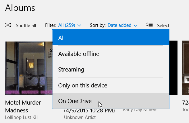 filtruj OneDrive