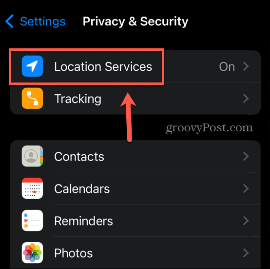 usługi lokalizacyjne iOS