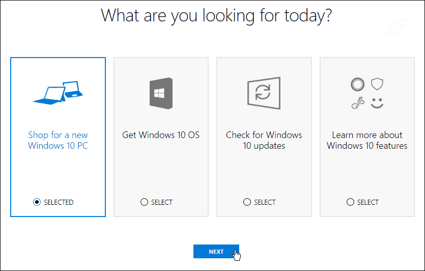 Windows pomaga wybrać