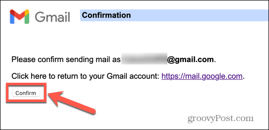 gmail potwierdź alias