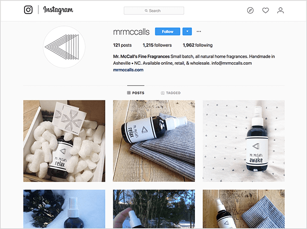 Tyler J. McCall miał profil na Instagramie produktu, który sprzedawał, Mr McCall’s Fine Fragrances.