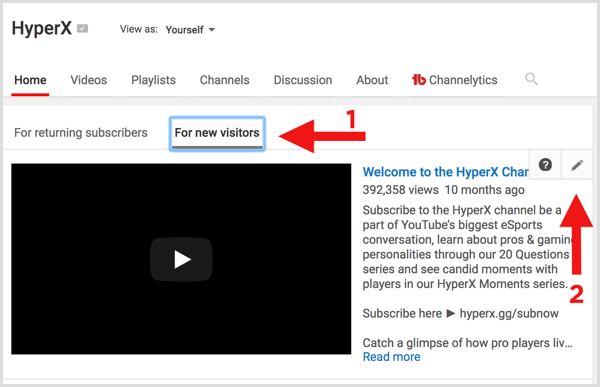 Zwiastun zmiany kanału YouTube