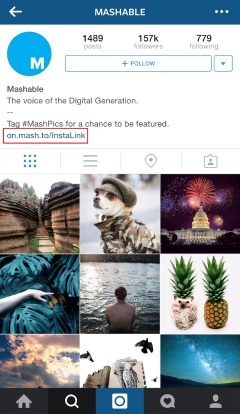 Zachęć użytkowników, aby kliknęli łącze, które przeniesie ich do artykułu związanego ze zdjęciem na Instagramie.