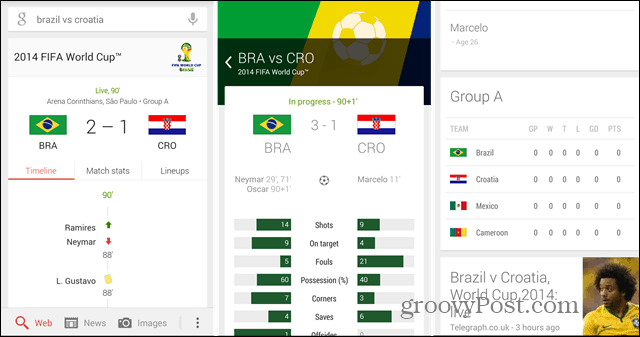 Mistrzostwa Świata 2014: Użyj Google Now, aby śledzić swoje drużyny