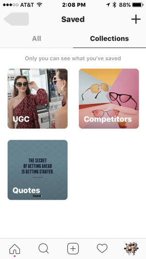 Twórz kolekcje, które pomogą Ci usprawnić zadania marketingowe na Instagramie.