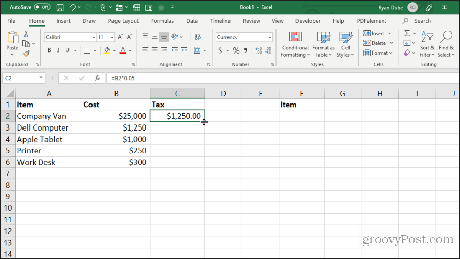 wypełnianie komórek w programie Excel