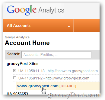 Zaloguj się do serwisu Google Analytics