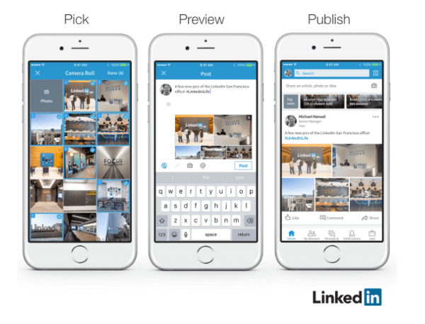 LinkedIn ogłosił, że członkowie mogą teraz łatwo dodawać wiele zdjęć do jednego postu.