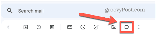 ikona etykiet Gmaila