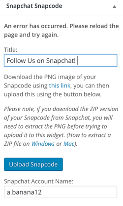 wtyczka snapcode snapcode widget