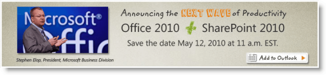 Wydarzenie związane z uruchomieniem pakietu Microsoft Office 2010