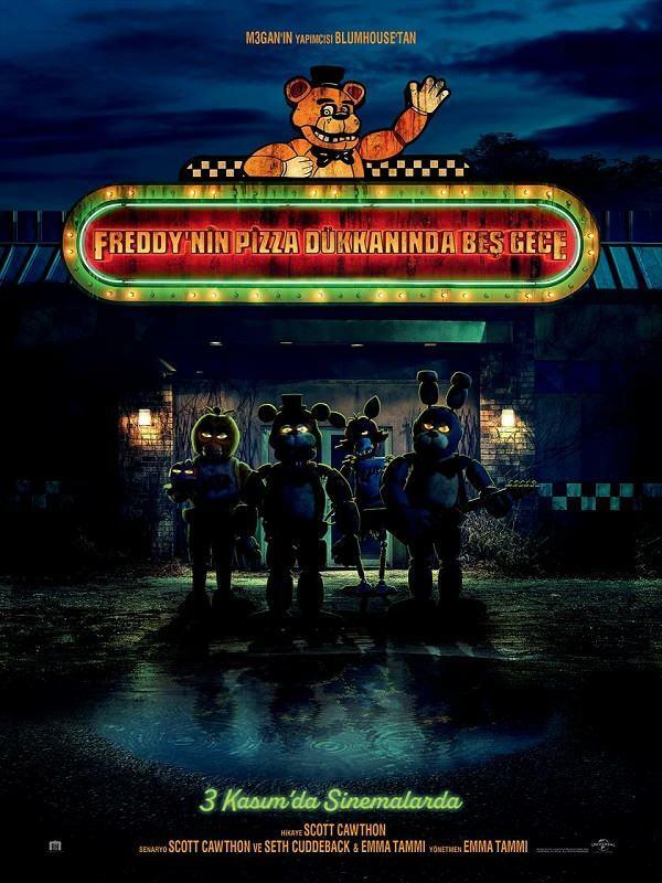 Plakat filmu Pięć nocy w pizzerii Freddy'ego