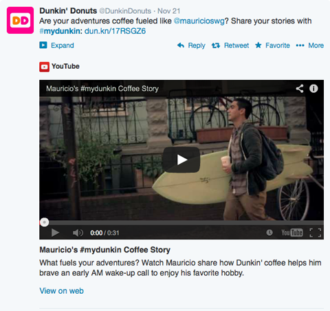 dunkin donuts #mydunkin post wideo