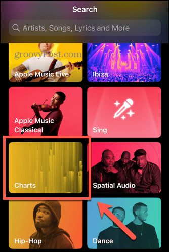 kategoria Apple Music Charts
