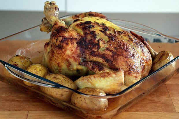 gotowanie pyszne całego kurczaka