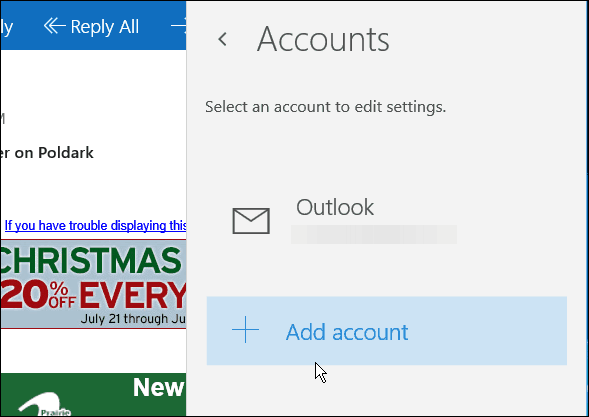 Aplikacja poczty Windows 10