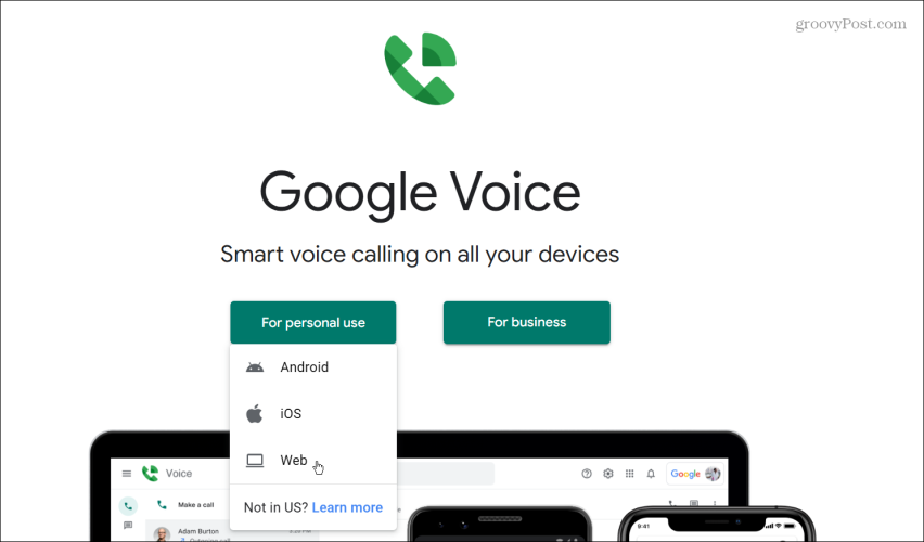 używać Google Voice do wykonywania połączeń z komputera