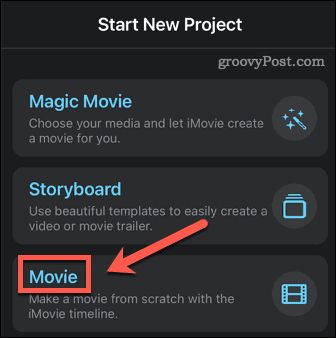 imovie stwórz film