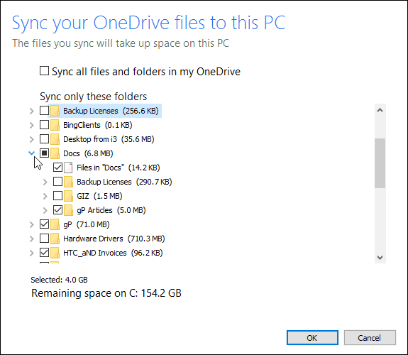 Jak wybrać, które foldery OneDrive mają być synchronizowane w systemie Windows 10