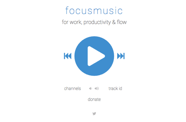 Zdobądź muzykę do skupienia się na FocusMusic.fm.